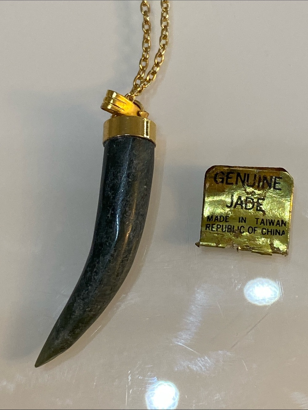 Genuine Jade Horn Pendant